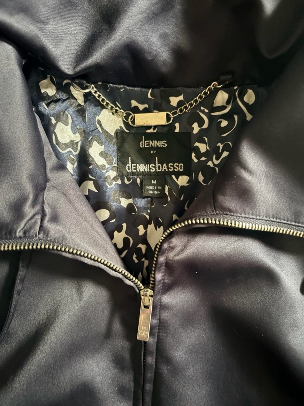 Women’s Navy Hooded Rain Jacket - Brand - Picture 4 of 7